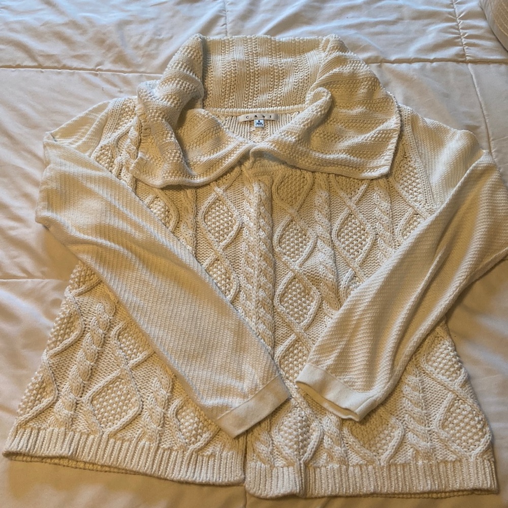 CAbi Cowl neck cardigan sweater